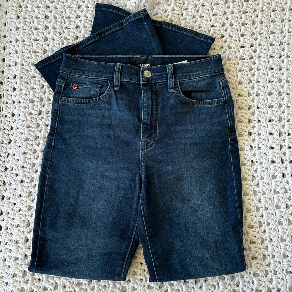 Hudson flare, high-rise jeans